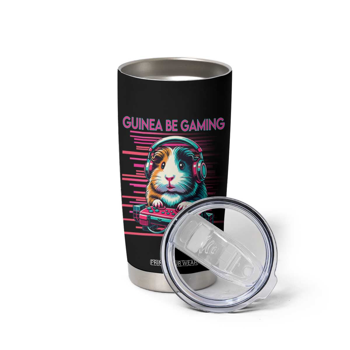 Funny Guinea Pig Video Game Player Gift Tumbler Cup Guinea Be Gaming TS12 Print Your Wear