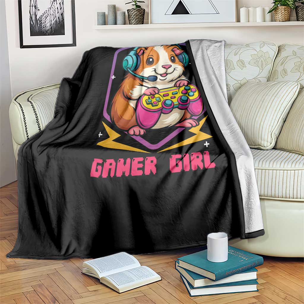 Guinea Pig Video Game Rodent Lover Throw Blanket Funny Gamers Girl Gift TS12 Print Your Wear