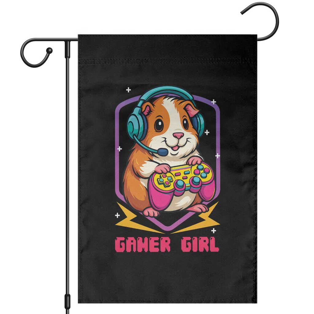 Guinea Pig Video Game Rodent Lover Garden Flag Funny Gamers Girl Gift TS12 Black Print Your Wear