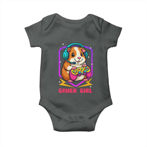 Guinea Pig Video Game Rodent Lover Baby Onesie Funny Gamers Girl Gift TS12 Dark Heather Print Your Wear
