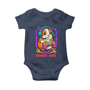 Guinea Pig Video Game Rodent Lover Baby Onesie Funny Gamers Girl Gift TS12 Navy Print Your Wear