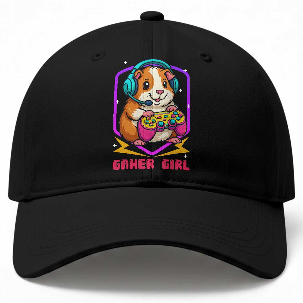 Guinea Pig Video Game Rodent Lover Baseball Cap Funny Gamers Girl Gift TS12 Print Your Wear