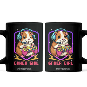 Guinea Pig Video Game Rodent Lover Coffee Mug Funny Gamers Girl Gift TS12 Black Print Your Wear