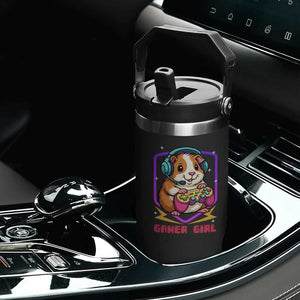 Guinea Pig Video Game Rodent Lover Flip Straw Tumbler Funny Gamers Girl Gift TS12 Print Your Wear