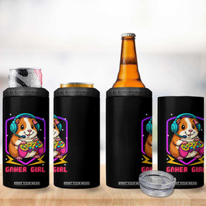 Guinea Pig Video Game Rodent Lover 4 in 1 Can Cooler Tumbler Funny Gamers Girl Gift TS12 Print Your Wear