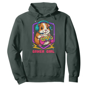 Guinea Pig Video Game Rodent Lover Hoodie Funny Gamers Girl Gift TS12 Dark Forest Green Print Your Wear