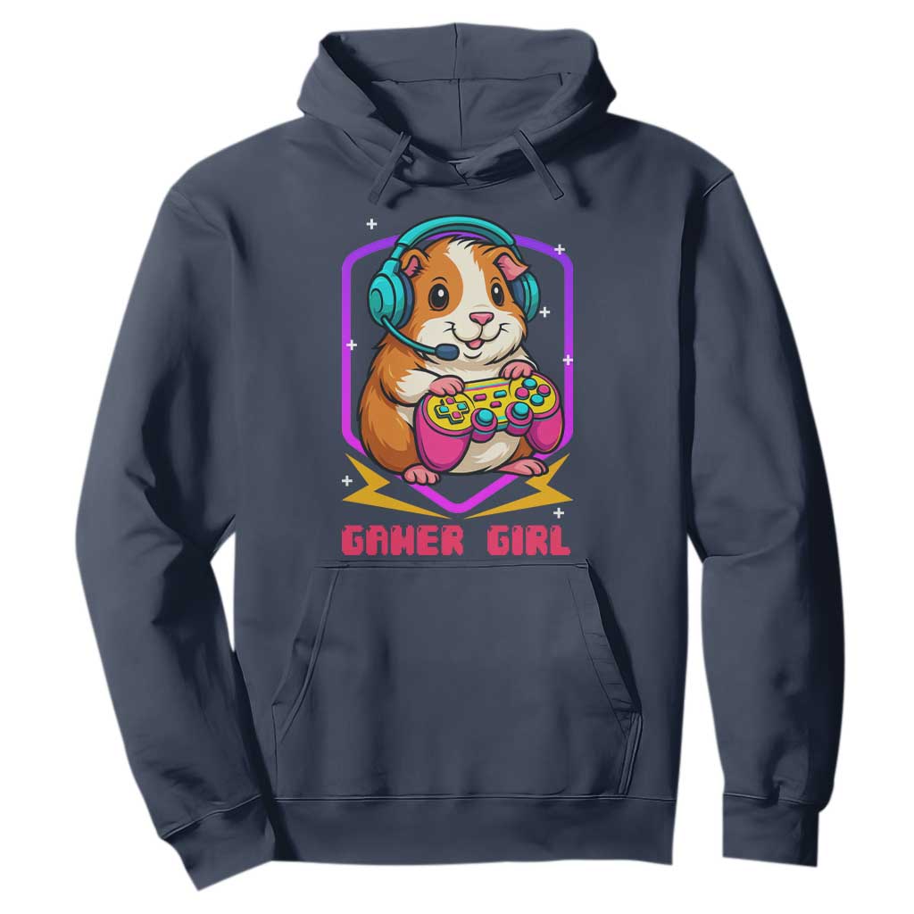Guinea Pig Video Game Rodent Lover Hoodie Funny Gamers Girl Gift TS12 Navy Print Your Wear