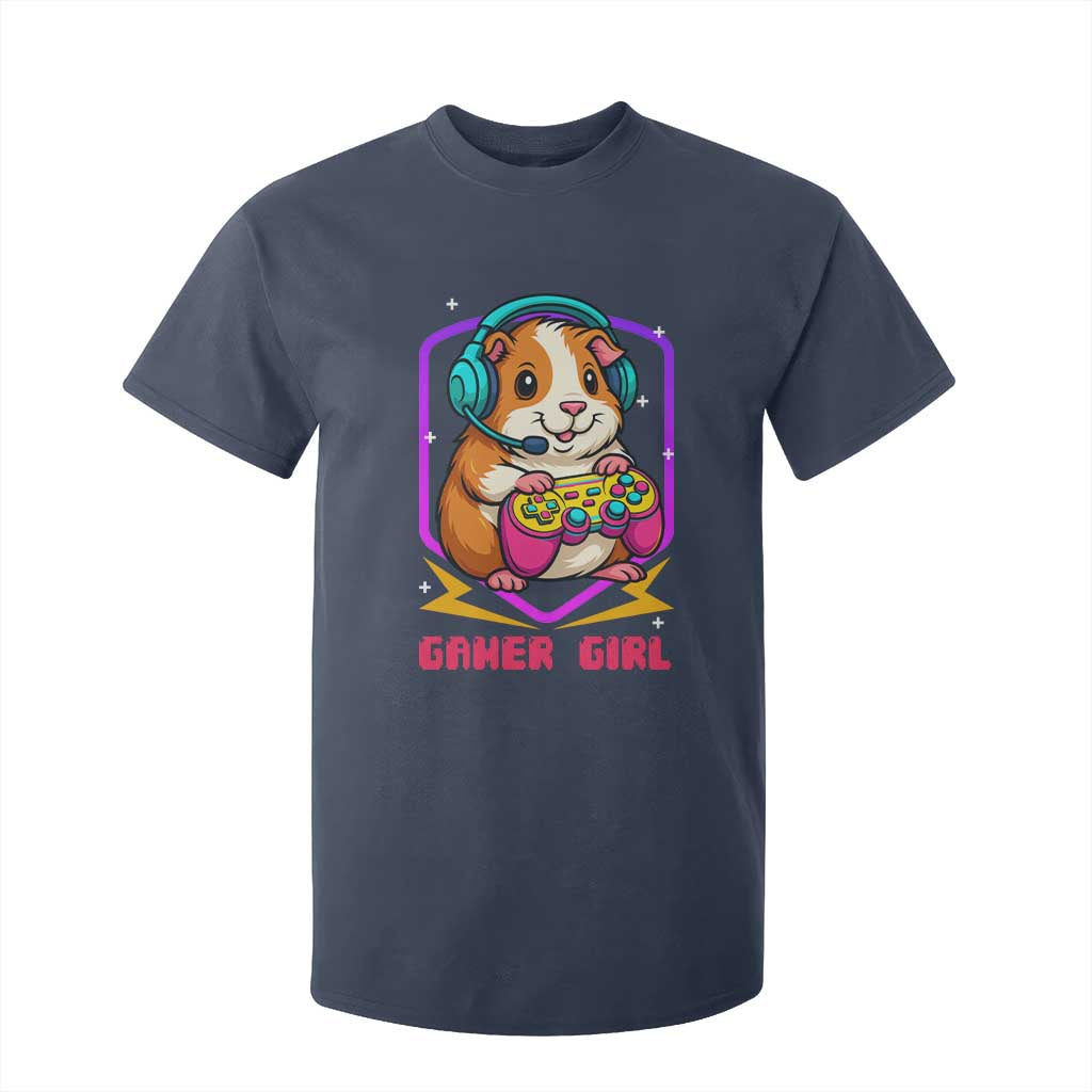Guinea Pig Video Game Rodent Lover T Shirt For Kid Funny Gamers Girl Gift TS12 Navy Print Your Wear