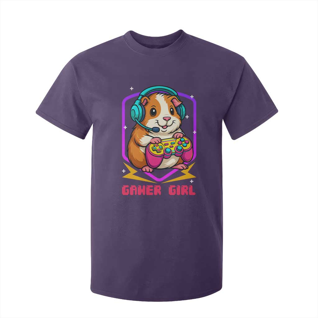 Guinea Pig Video Game Rodent Lover T Shirt For Kid Funny Gamers Girl Gift TS12 Purple Print Your Wear