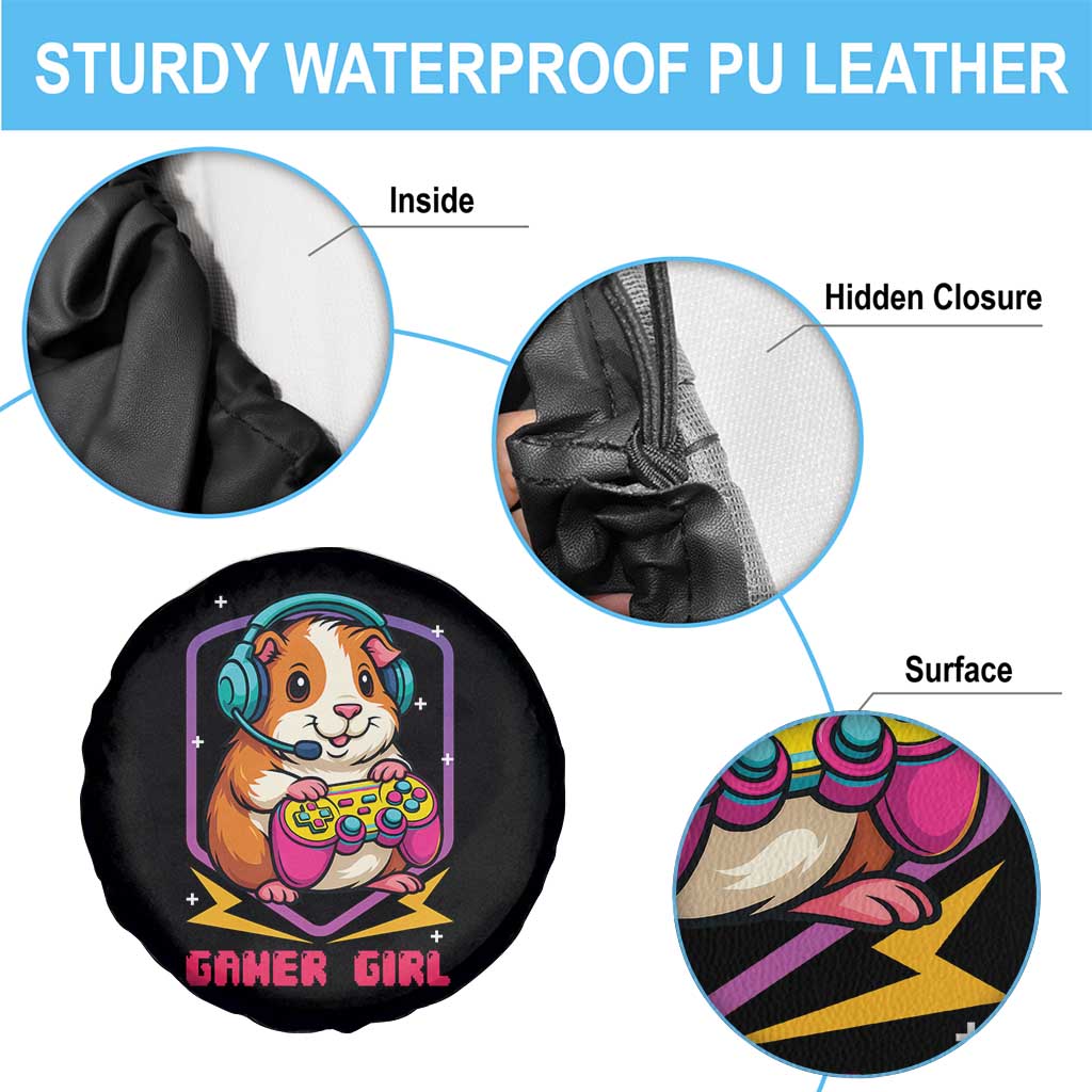 Guinea Pig Video Game Rodent Lover Spare Tire Cover Funny Gamers Girl Gift TS12 Print Your Wear