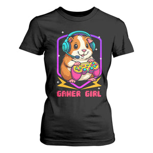 Guinea Pig Video Game Rodent Lover T Shirt For Women Funny Gamers Girl Gift TS12 Black Print Your Wear