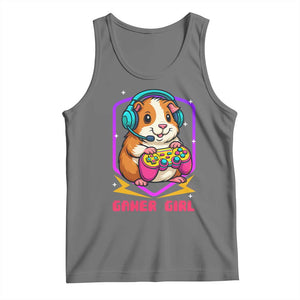 Guinea Pig Video Game Rodent Lover Tank Top Funny Gamers Girl Gift TS12 Black Heather Print Your Wear