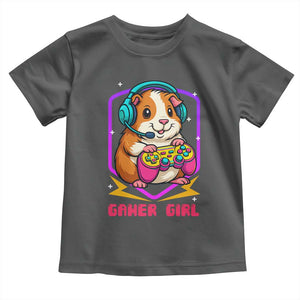 Guinea Pig Video Game Rodent Lover Toddler T Shirt Funny Gamers Girl Gift TS12 Dark Heather Print Your Wear