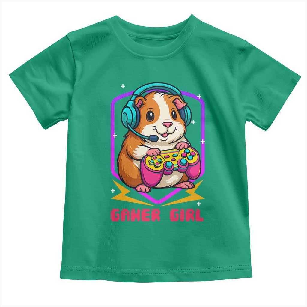 Guinea Pig Video Game Rodent Lover Toddler T Shirt Funny Gamers Girl Gift TS12 Irish Green Print Your Wear