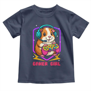 Guinea Pig Video Game Rodent Lover Toddler T Shirt Funny Gamers Girl Gift TS12 Navy Print Your Wear