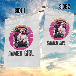 Funny Guinea Pig Video Game Rodent Lover Garden Flag Gamers Girl Sunset Retro Gift TS12 Print Your Wear