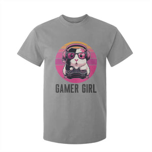 Funny Guinea Pig Video Game Rodent Lover T Shirt For Kid Gamers Girl Sunset Retro Gift TS12 Sport Gray Print Your Wear