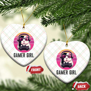 Funny Guinea Pig Video Game Rodent Lover Ceramic Ornament Gamers Girl Sunset Retro Gift TS12 Print Your Wear