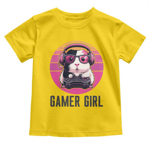 Funny Guinea Pig Video Game Rodent Lover Toddler T Shirt Gamers Girl Sunset Retro Gift TS12 Daisy Print Your Wear