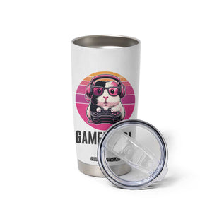 Funny Guinea Pig Video Game Rodent Lover Tumbler Cup Gamers Girl Sunset Retro Gift TS12 Print Your Wear