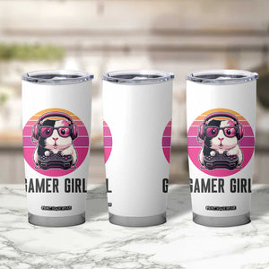 Funny Guinea Pig Video Game Rodent Lover Tumbler Cup Gamers Girl Sunset Retro Gift TS12 Print Your Wear