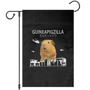 Funny Giant Guinea Pig Monster Roaring Tokyo Japan Garden Flag Guineapigzilla TS12 Black Print Your Wear