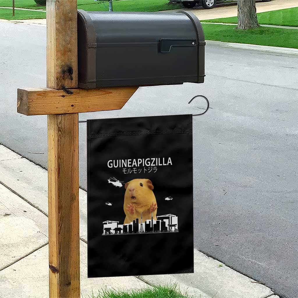 Funny Giant Guinea Pig Monster Roaring Tokyo Japan Garden Flag Guineapigzilla TS12 Print Your Wear
