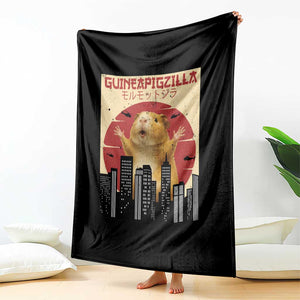Guineapigzilla Giant Throw Blanket Funny Guinea Pig Monster Tokyo Japan Gift TS12 Print Your Wear