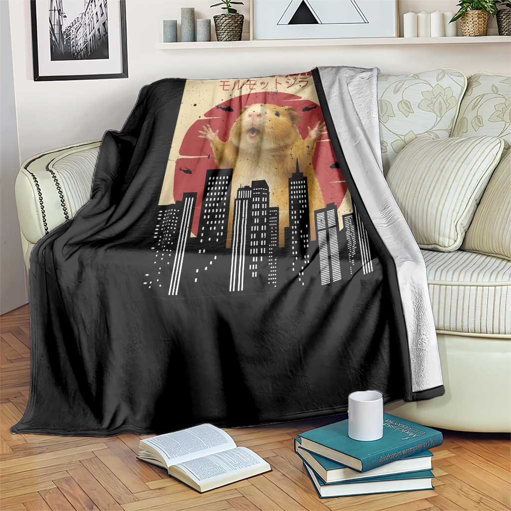 Guineapigzilla Giant Throw Blanket Funny Guinea Pig Monster Tokyo Japan Gift TS12 Print Your Wear