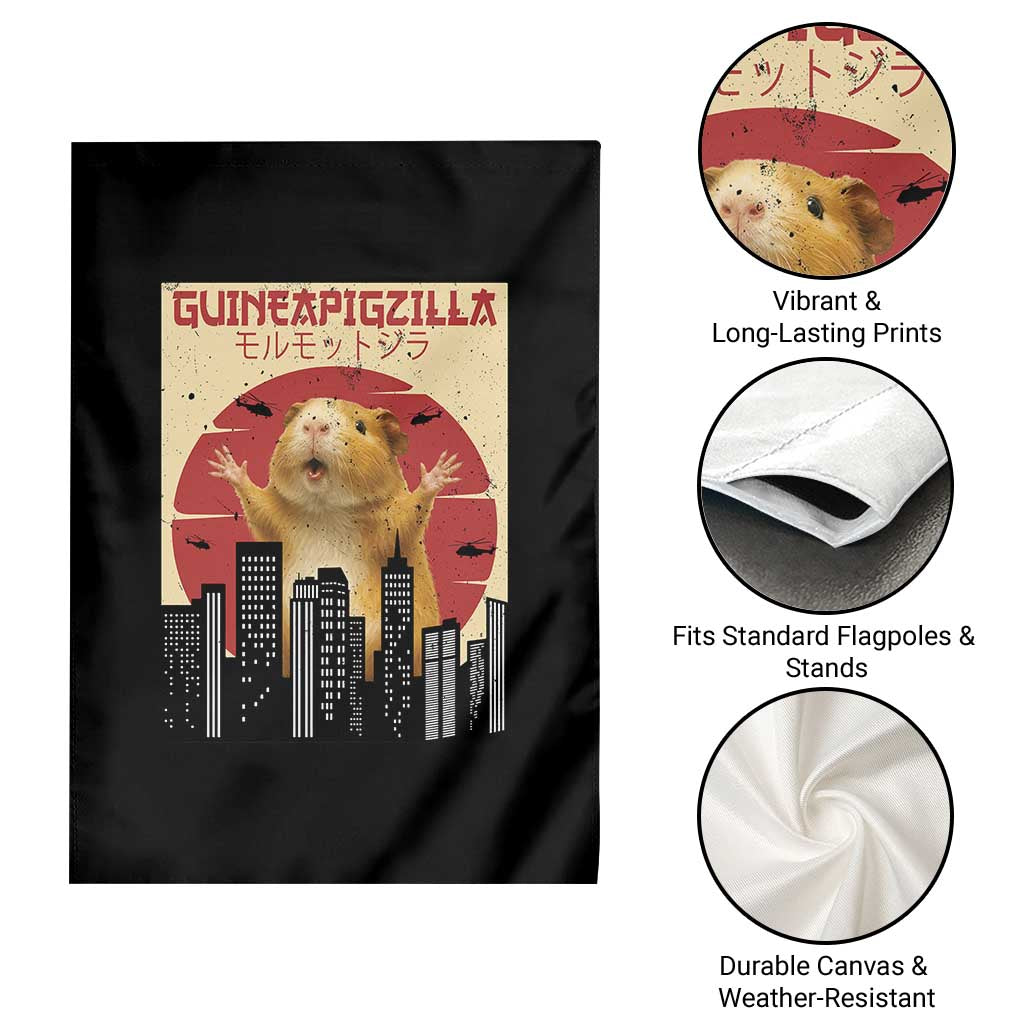 Guineapigzilla Giant Garden Flag Funny Guinea Pig Monster Tokyo Japan Gift TS12 Print Your Wear