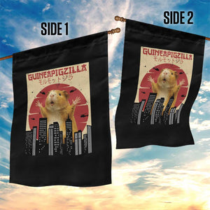 Guineapigzilla Giant Garden Flag Funny Guinea Pig Monster Tokyo Japan Gift TS12 Print Your Wear