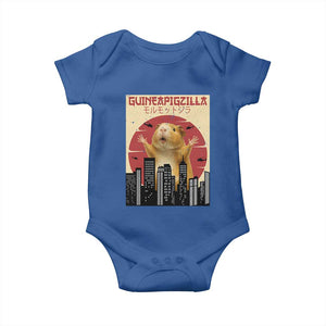 Guineapigzilla Giant Baby Onesie Funny Guinea Pig Monster Tokyo Japan Gift TS12 Royal Blue Print Your Wear