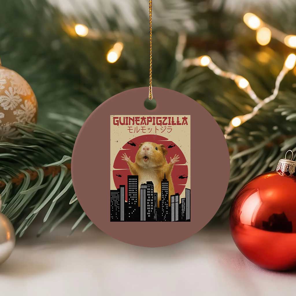 Guineapigzilla Giant Ceramic Ornament Funny Guinea Pig Monster Tokyo Japan Gift TS12 1pc Mocha Print Your Wear