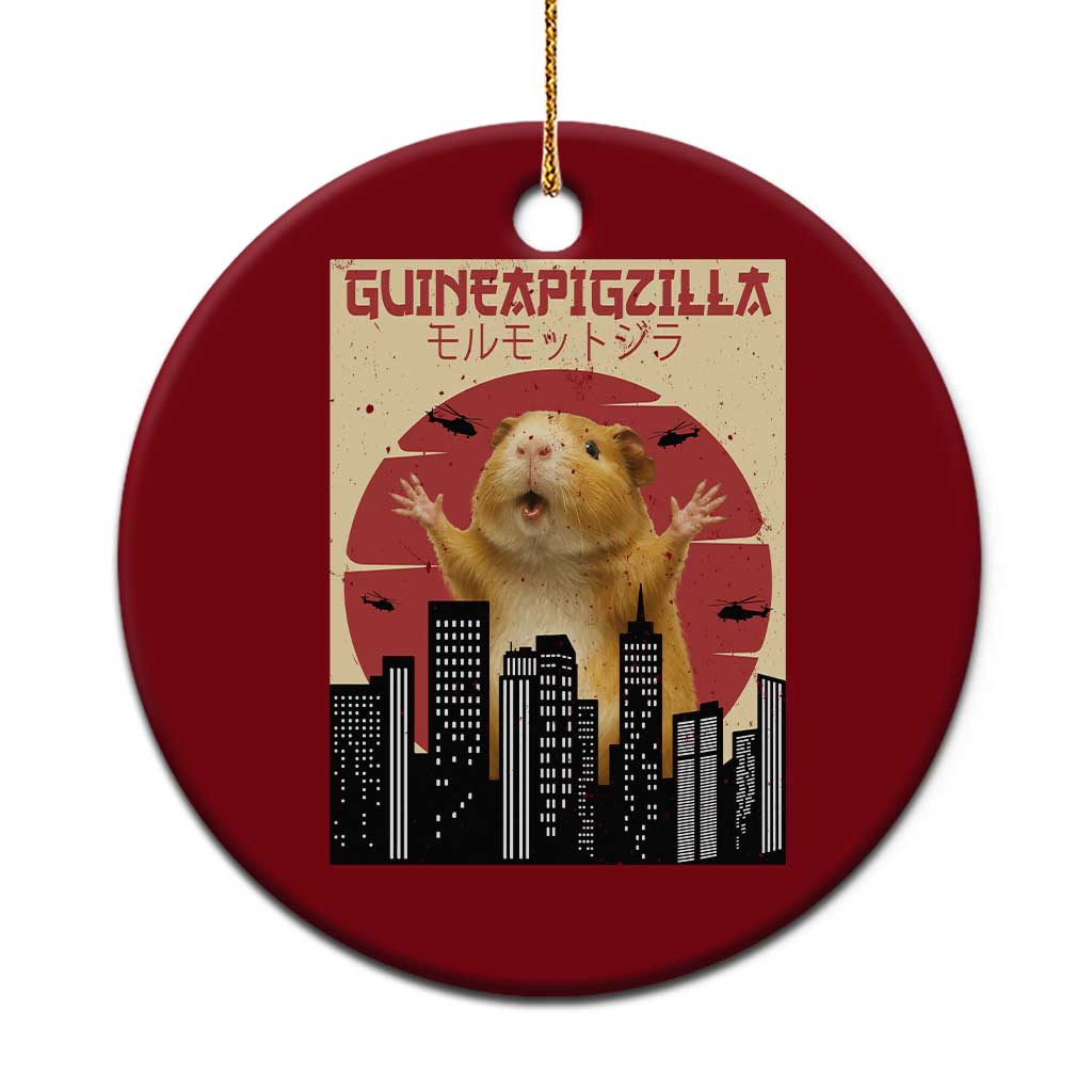 Guineapigzilla Giant Ceramic Ornament Funny Guinea Pig Monster Tokyo Japan Gift TS12 1pc Red Print Your Wear