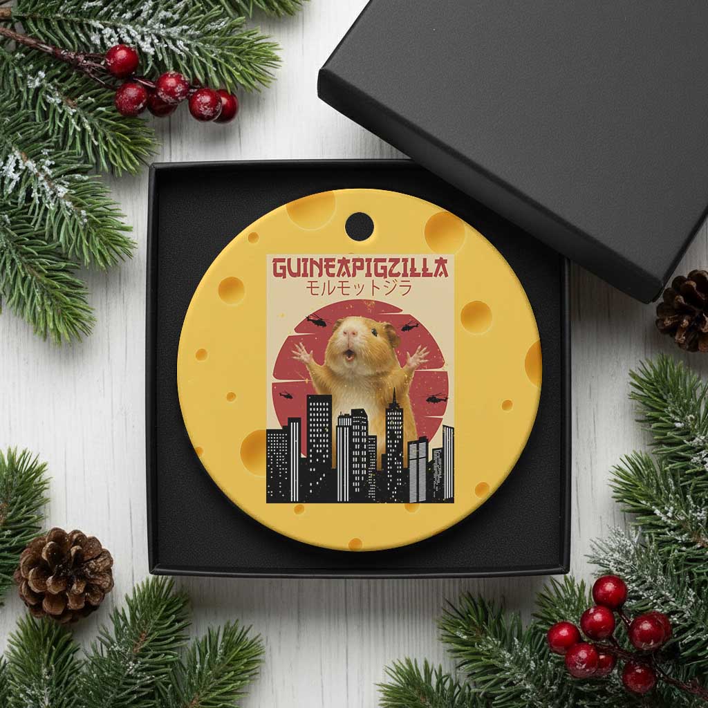 Guineapigzilla Giant Ceramic Ornament Funny Guinea Pig Monster Tokyo Japan Gift TS12 1pc Yellow Cheese Print Your Wear