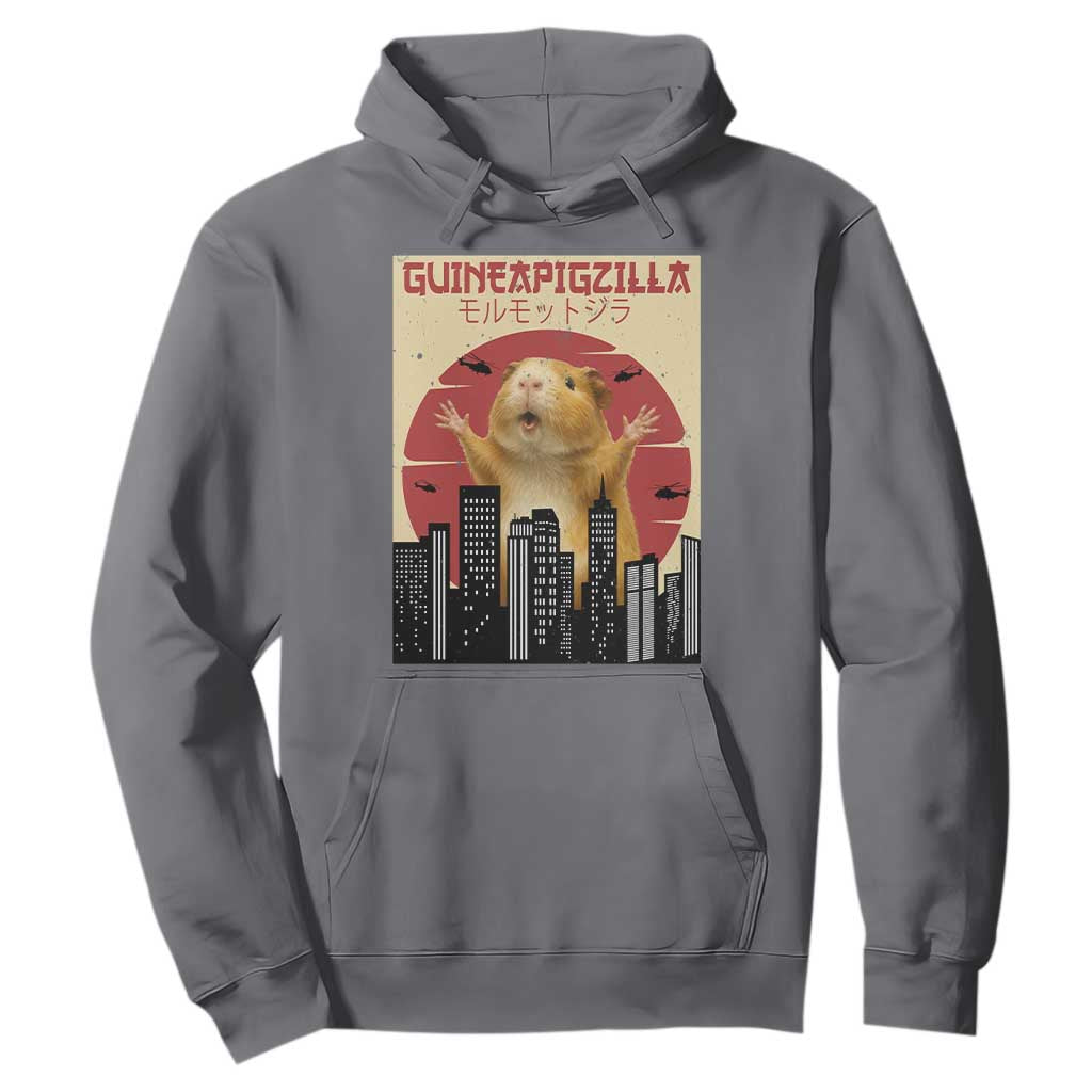Guineapigzilla Giant Hoodie Funny Guinea Pig Monster Tokyo Japan Gift TS12 Charcoal Print Your Wear