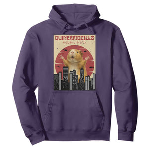 Guineapigzilla Giant Hoodie Funny Guinea Pig Monster Tokyo Japan Gift TS12 Purple Print Your Wear
