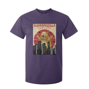 Guineapigzilla Giant T Shirt For Kid Funny Guinea Pig Monster Tokyo Japan Gift TS12 Purple Print Your Wear
