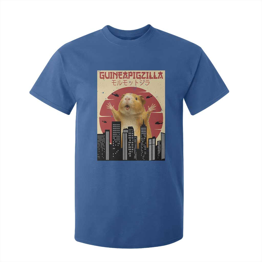 Guineapigzilla Giant T Shirt For Kid Funny Guinea Pig Monster Tokyo Japan Gift TS12 Royal Blue Print Your Wear