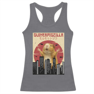 Guineapigzilla Giant Racerback Tank Top Funny Guinea Pig Monster Tokyo Japan Gift TS12 Charcoal Print Your Wear