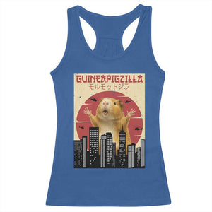 Guineapigzilla Giant Racerback Tank Top Funny Guinea Pig Monster Tokyo Japan Gift TS12 Royal Blue Print Your Wear