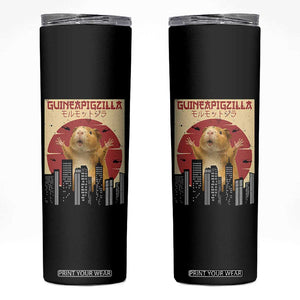 Guineapigzilla Giant Skinny Tumbler Funny Guinea Pig Monster Tokyo Japan Gift TS12 Black Print Your Wear