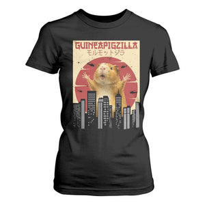 Guineapigzilla Giant T Shirt For Women Funny Guinea Pig Monster Tokyo Japan Gift TS12 Black Print Your Wear