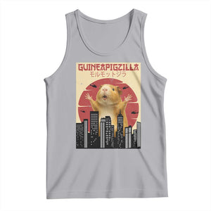 Guineapigzilla Giant Tank Top Funny Guinea Pig Monster Tokyo Japan Gift TS12 Athletic Heather Print Your Wear