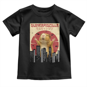 Guineapigzilla Giant Toddler T Shirt Funny Guinea Pig Monster Tokyo Japan Gift TS12 Black Print Your Wear