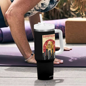 Guineapigzilla Giant Tumbler With Handle Funny Guinea Pig Monster Tokyo Japan Gift TS12 Print Your Wear
