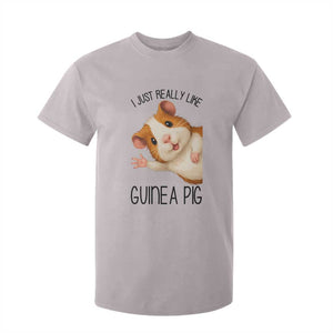 I Just Really Like Guinea Pigs T Shirt For Kid Funny Cavy Lover TS12 Ice Gray Print Your Wear