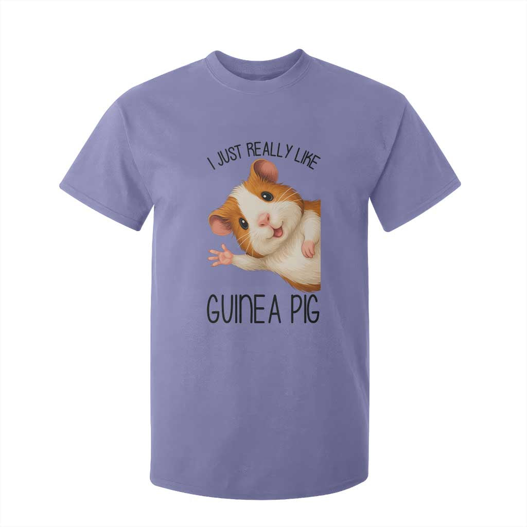 I Just Really Like Guinea Pigs T Shirt For Kid Funny Cavy Lover TS12 Violet Print Your Wear
