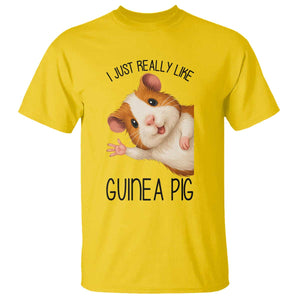 I Just Really Like Guinea Pigs T Shirt Funny Cavy Lover TS12 Daisy Print Your Wear