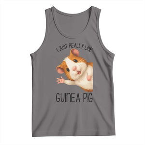 I Just Really Like Guinea Pigs Tank Top Funny Cavy Lover TS12 Deep Heather Print Your Wear